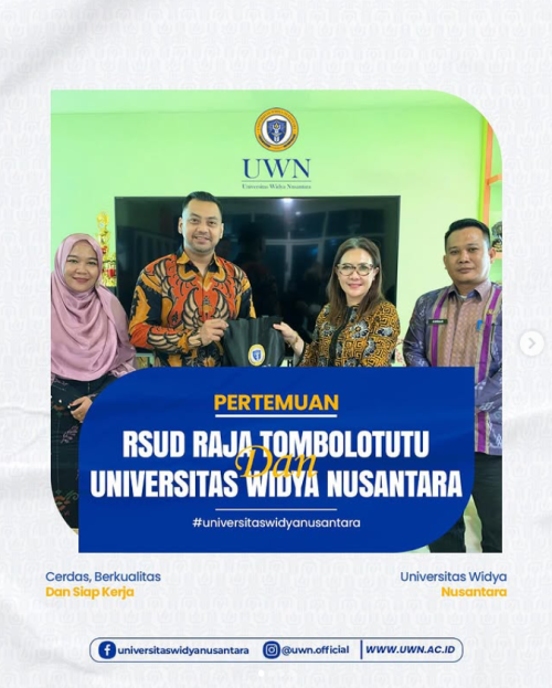 Kunjungan RSUD Raja Tombolotutu & UWN